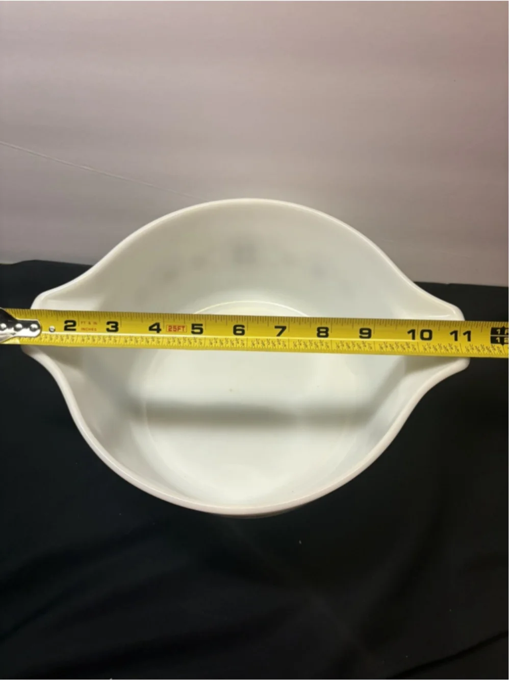 Fall Pyrex Dish 475-B Town Country Brown Snowflake 2½ qt Casserole Serving Bowl